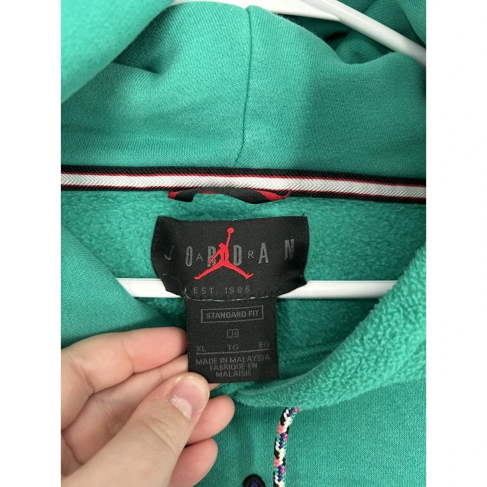 Jordan‎ Winter Utility Fleece Hoodie Mens XL Green Graphic Sweatshirt CT3489-370